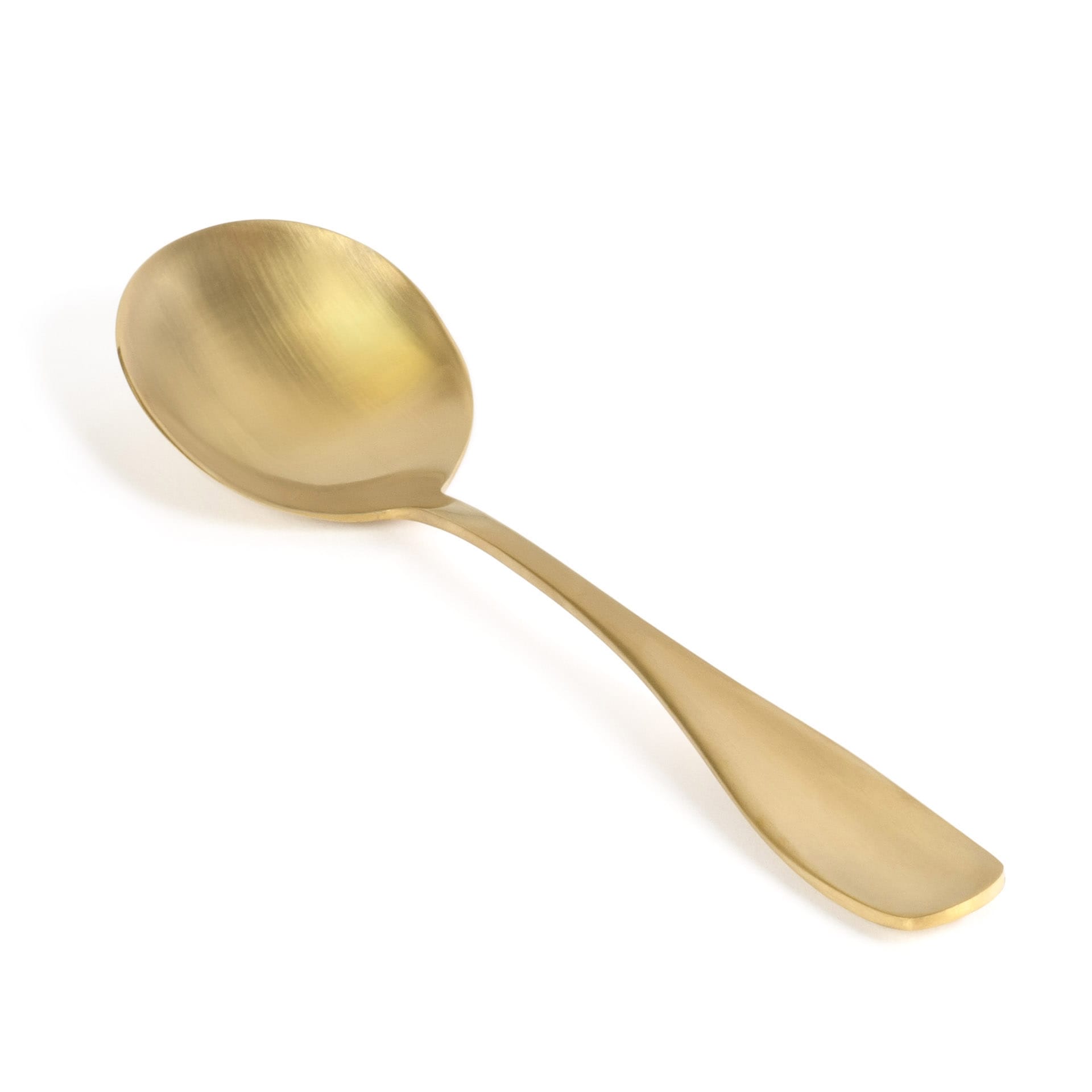 FOH FSS004GOS23 6.75" Cameron Soup Spoon - Matte Brass