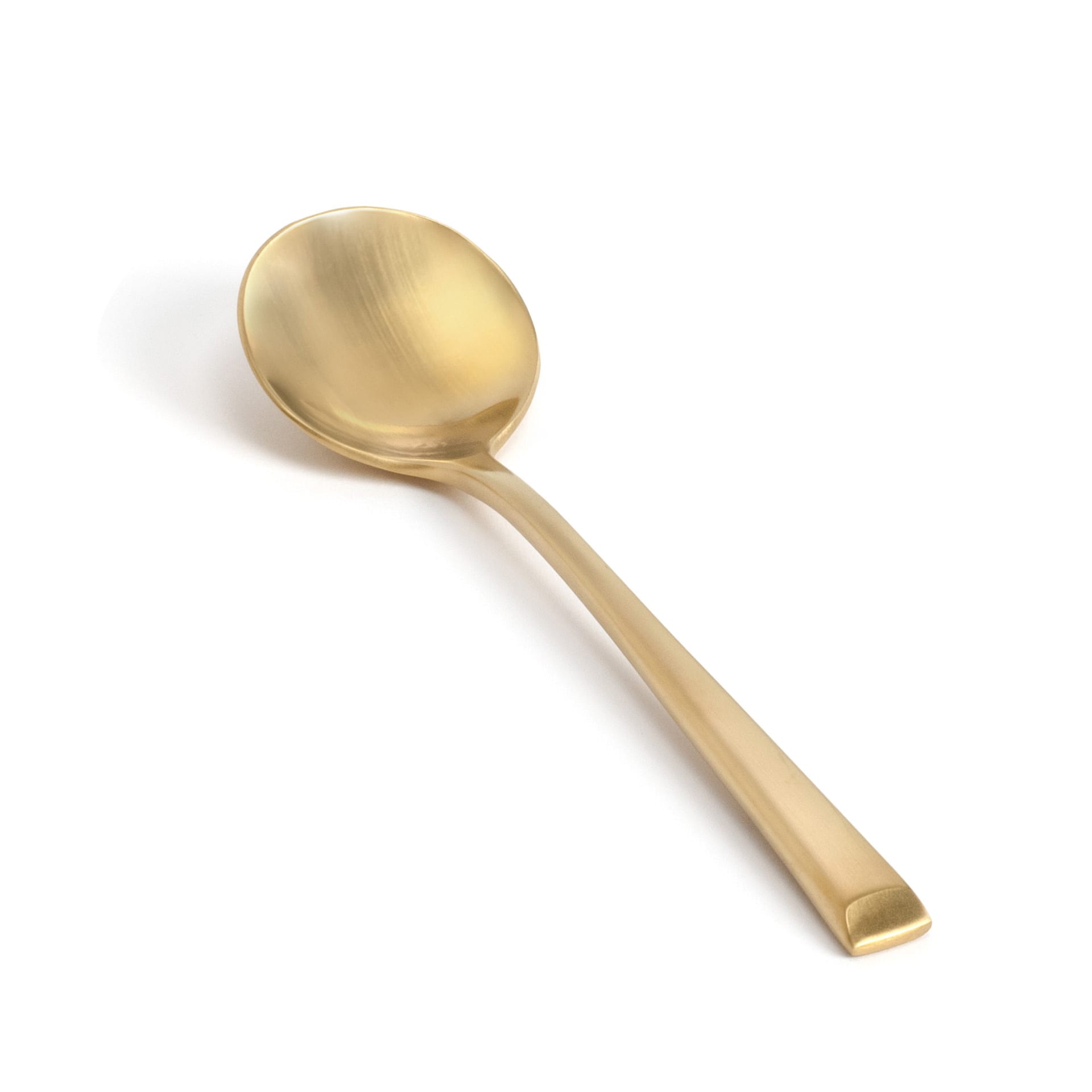 FOH FSS006GOS23 6.25" Parker Soup Spoon - Matte Brass