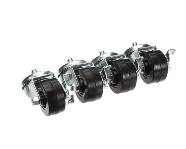 Traulsen CK24 Swivel Threaded Stem Caster Set w/ Brakes