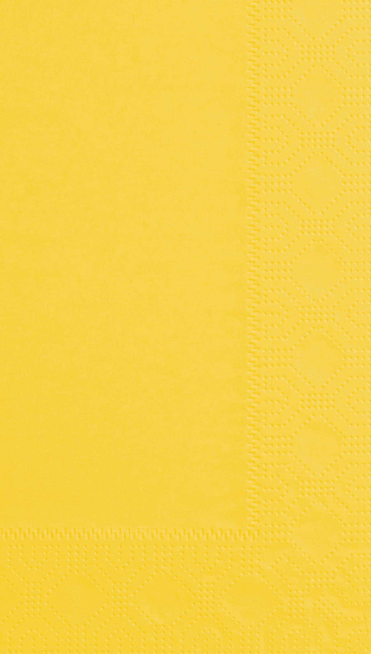 Hoffmaster 180540 Regal Embossed Sun-Yellow Paper Dinner Napkin, 7.5" x 4.25"