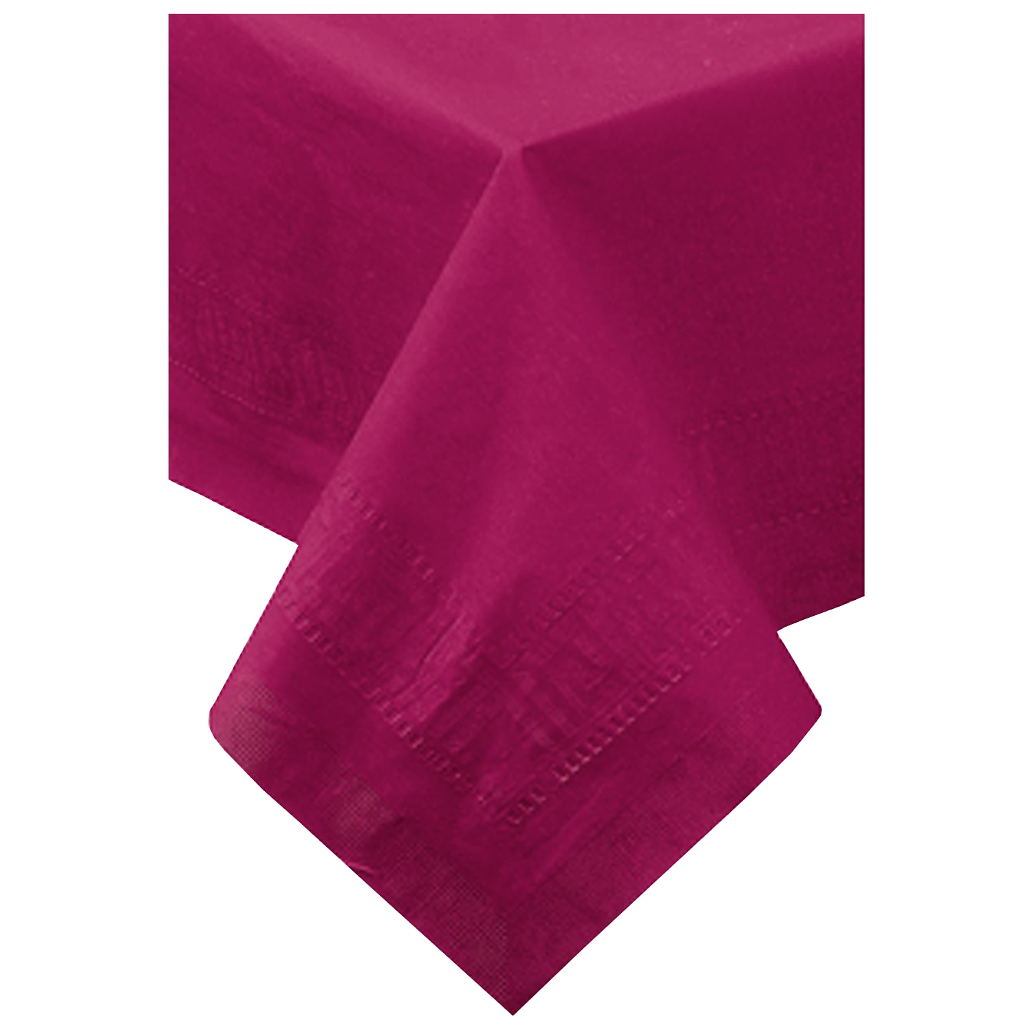 Hoffmaster 220443 Cellutex 54" x 54" Greek Embossed Black Tissue/Poly Paper Table Cover