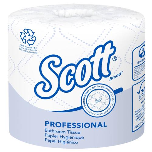 Scott 13217 Paper Toilet Tissue, White, 80/Case