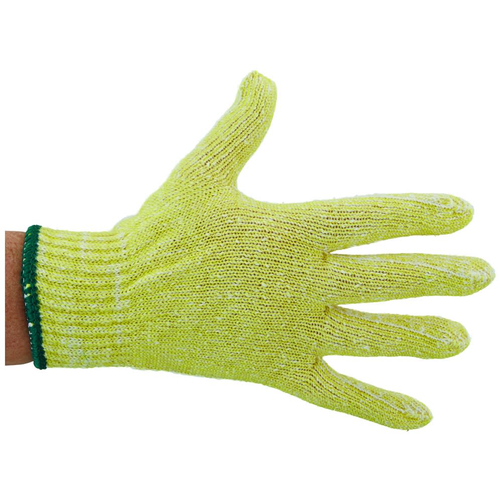 Bunzl Safety E5420374 Mens String Knit Glove, Green, Medium Weight, 12/pack
