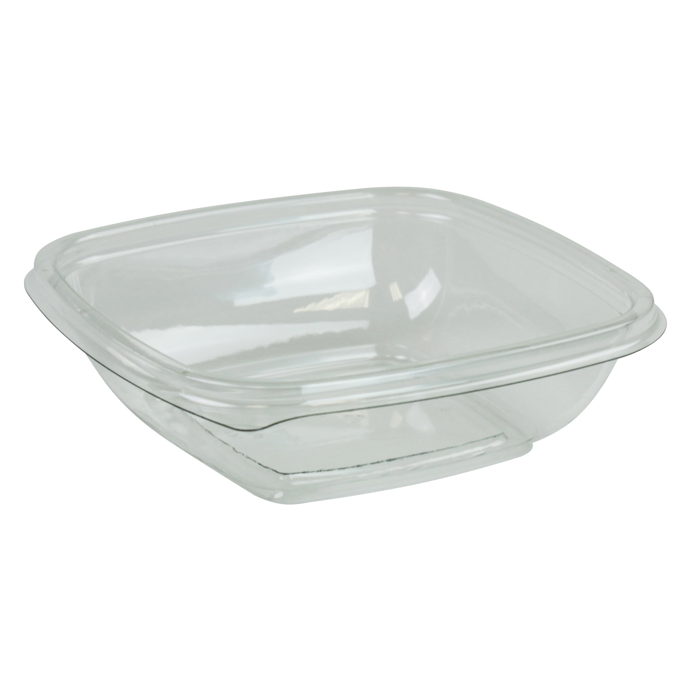 Sabert 15008B500 Clear 8 oz. Small Square Bowl 500/Case