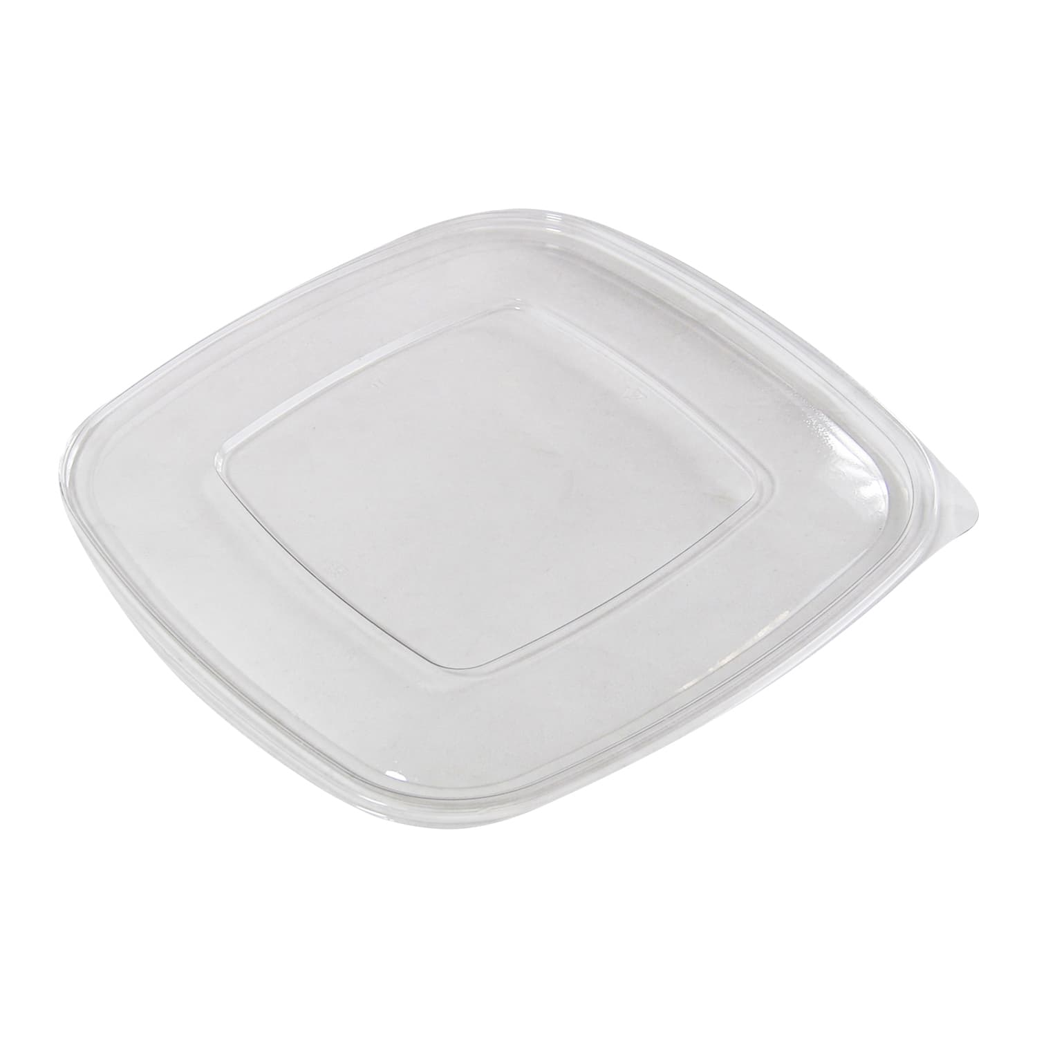 Sabert 51900B150 Clear Flat Lid for 32, 48, 64 oz. Large Square Bowls 150/Case