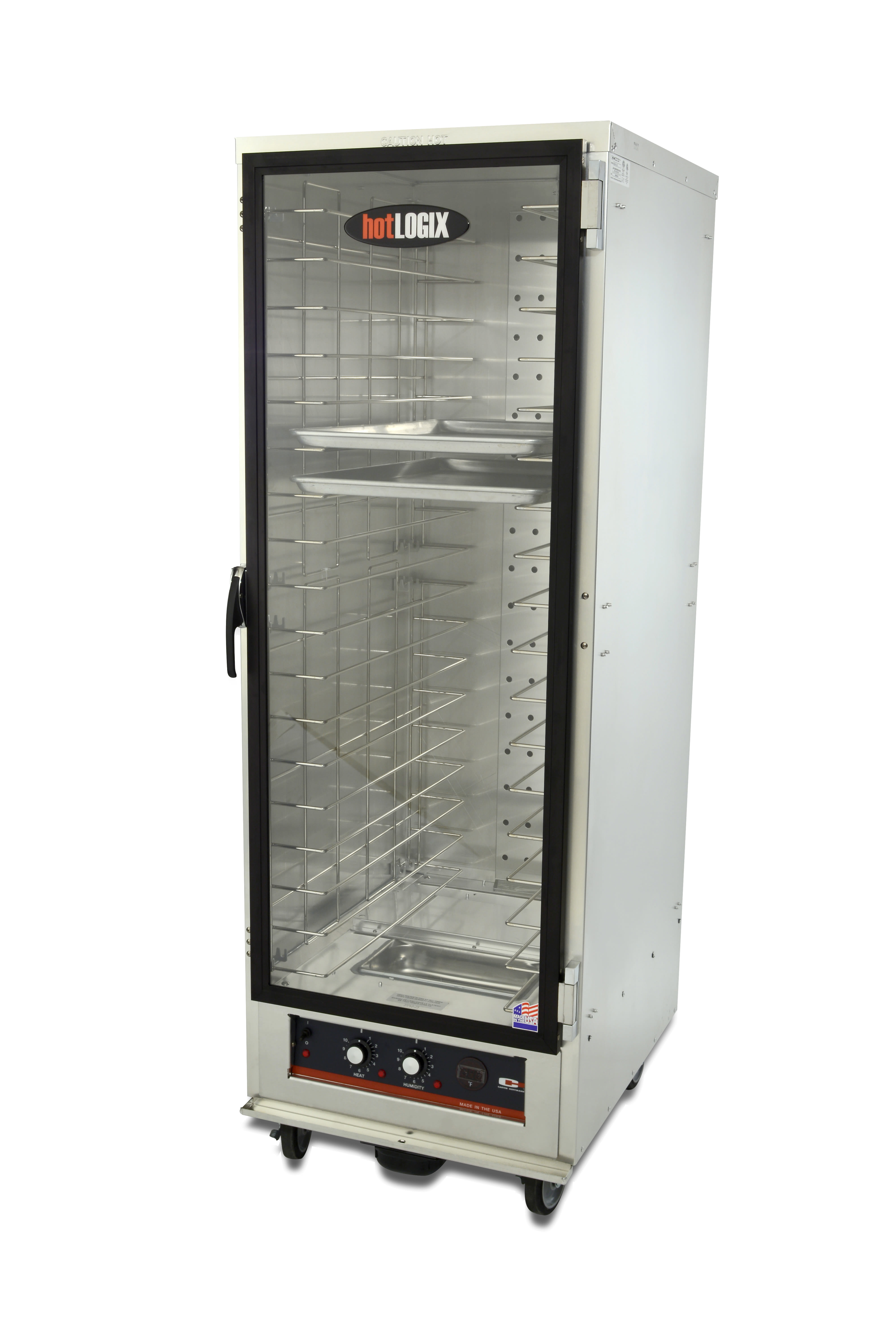 Carter-Hoffmann HL2-18 hotLOGIX Heated Holding/Proofing Cabinet, 18 Pan Capacity, Non-Insulated, w/ Humidity, 120V, Standard Wattage