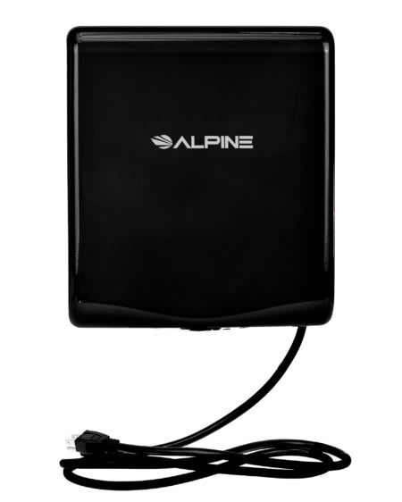 Alpine Industries ALP405-10-BLA Willow High Speed Commercial Hand Dryer, Black, 120V