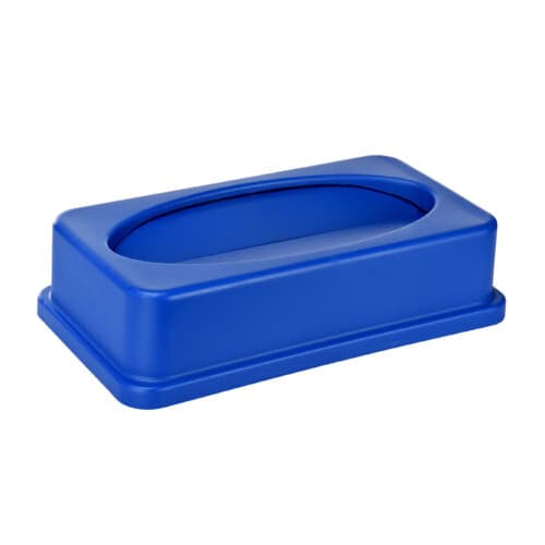 Alpine Industries ALP478-2-BLU 23 Gallon Slim Recycling Container Swing Lid, Blue