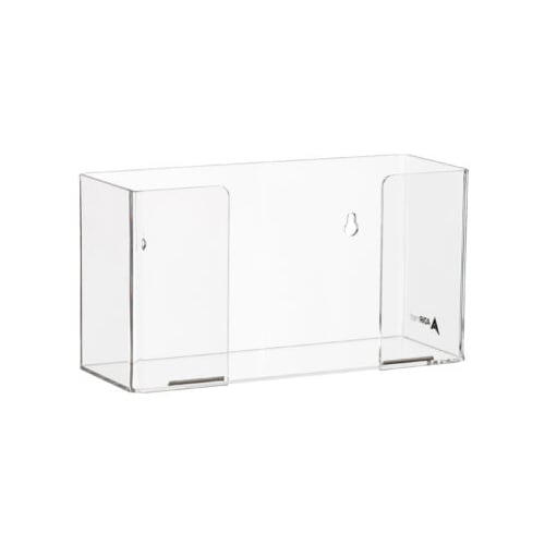 AdirMed ADI902-01-2PK 1-Box Clear Acrylic Glove Dispenser, Wall-Mount, 2/Pk