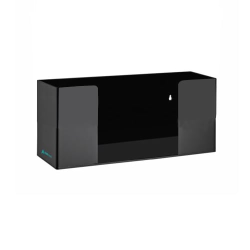 AdirMed ADI902-01-BLK 1-Box Black Acrylic Glove Dispenser, Wall-Mount