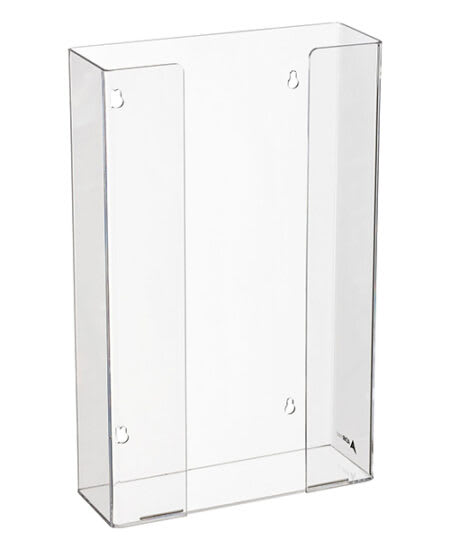 AdirMed ADI902-03-2PK 3-Box Clear Acrylic Glove Dispenser, Wall-Mount, 2/Pk