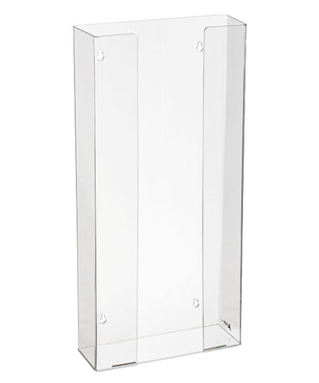 AdirMed ADI902-04-2PK 4-Box Clear Acrylic Glove Dispenser, Wall-Mount, 2/Pk