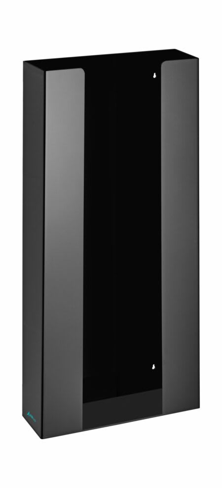 AdirMed ADI902-04-BLK 4-Box Black Acrylic Glove Dispenser, Wall-Mount
