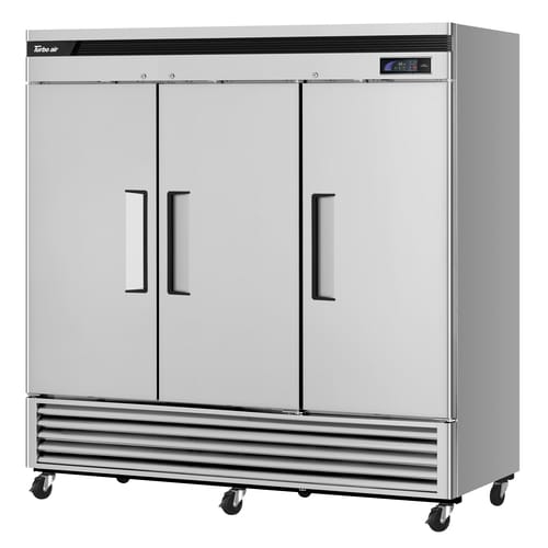 Turbo Air TSR-72SD-N Super Deluxe 81" Three Solid Door Reach-In Refrigerator
