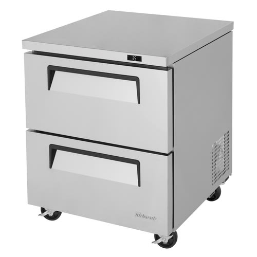 Turbo Air TUR-28SD-D2-N Super Deluxe 27" Two Drawer Undercounter Refrigerator