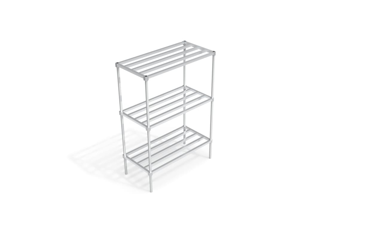 New Age Industrial C32448HH6 Adjustable Shelving Unit - HD-Bar Shelves 24"W