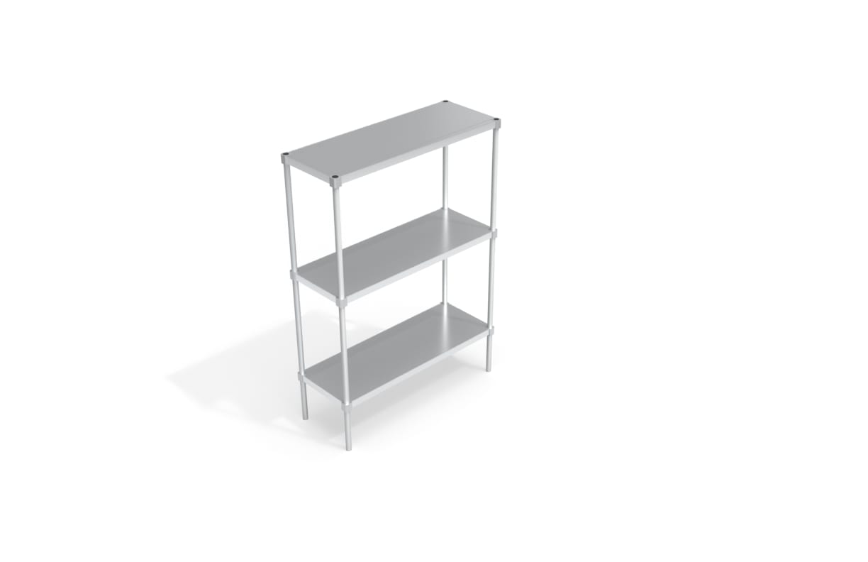 New Age Industrial 31848SS6&nbsp; Adjustable Shelving Unit - Solid Shelves 18"W