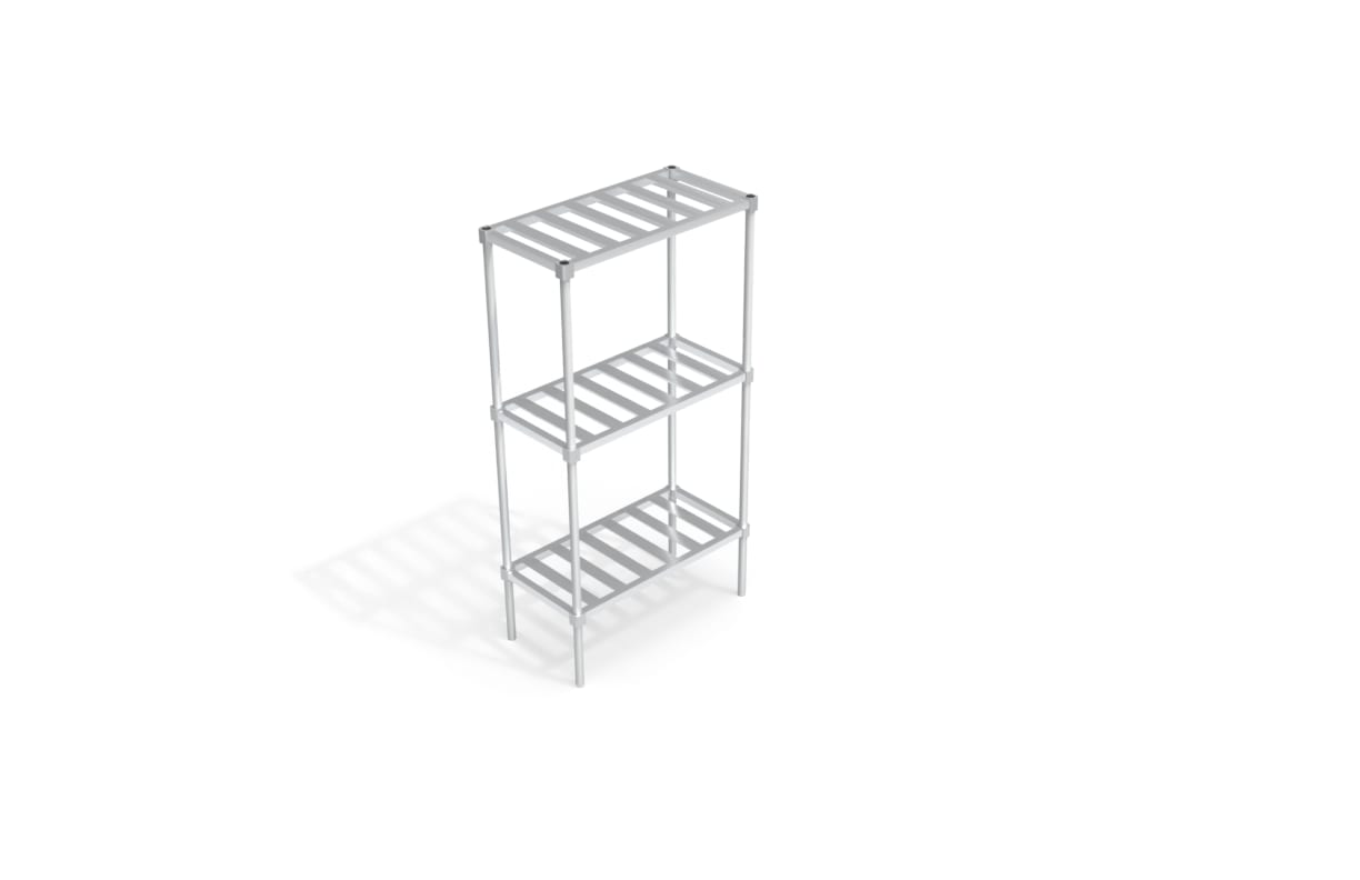 New Age Industrial C31836TT6 Adjustable Shelving Unit - T-Bar Shelves 18"W