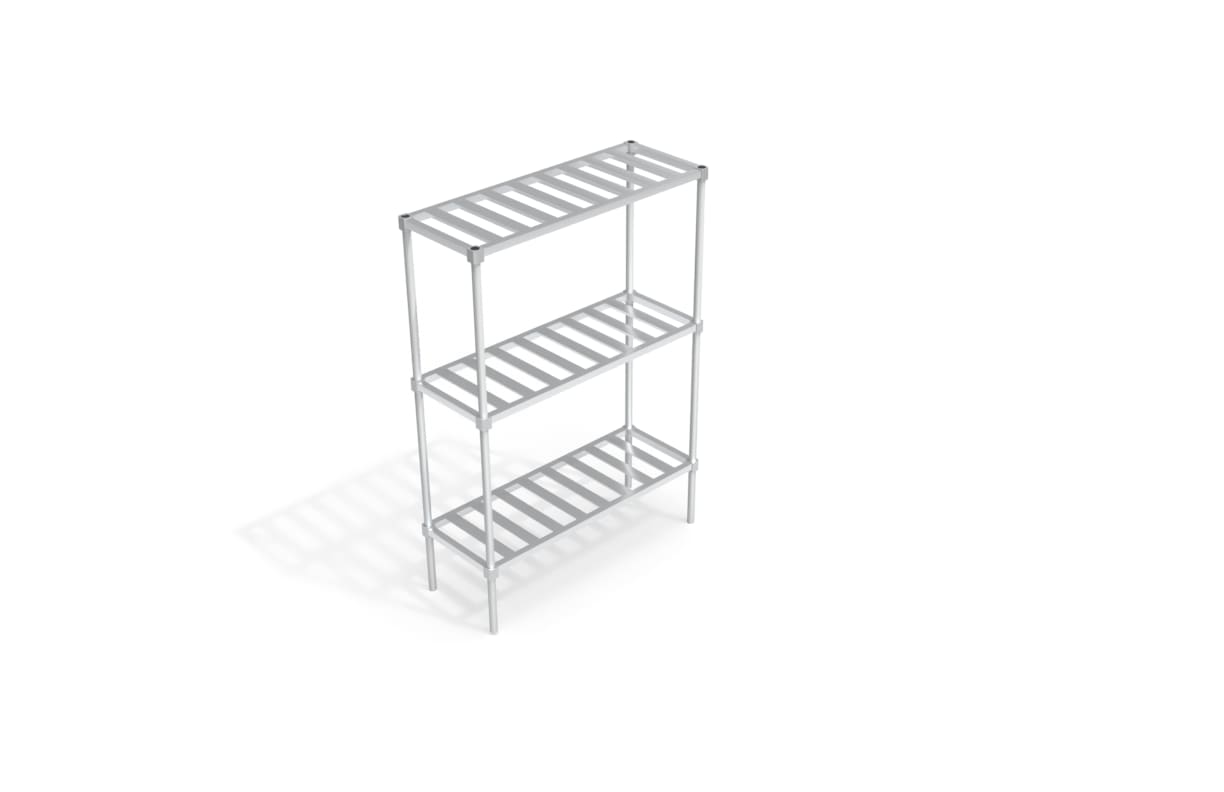 New Age Industrial C31848TT6 Adjustable Shelving Unit - T-Bar Shelves 18"W