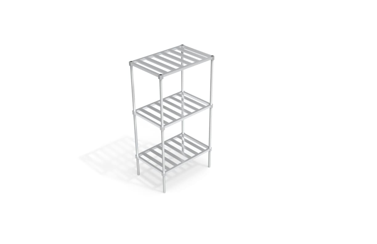 New Age Industrial C32436TT6 Adjustable Shelving Unit - T-Bar Shelves 24"W
