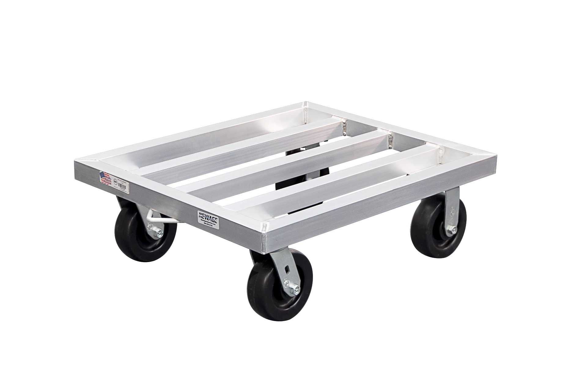 New Age Industrial 1181 Mobile Heavy Duty Welded Aluminum Super Dolly For General Utility