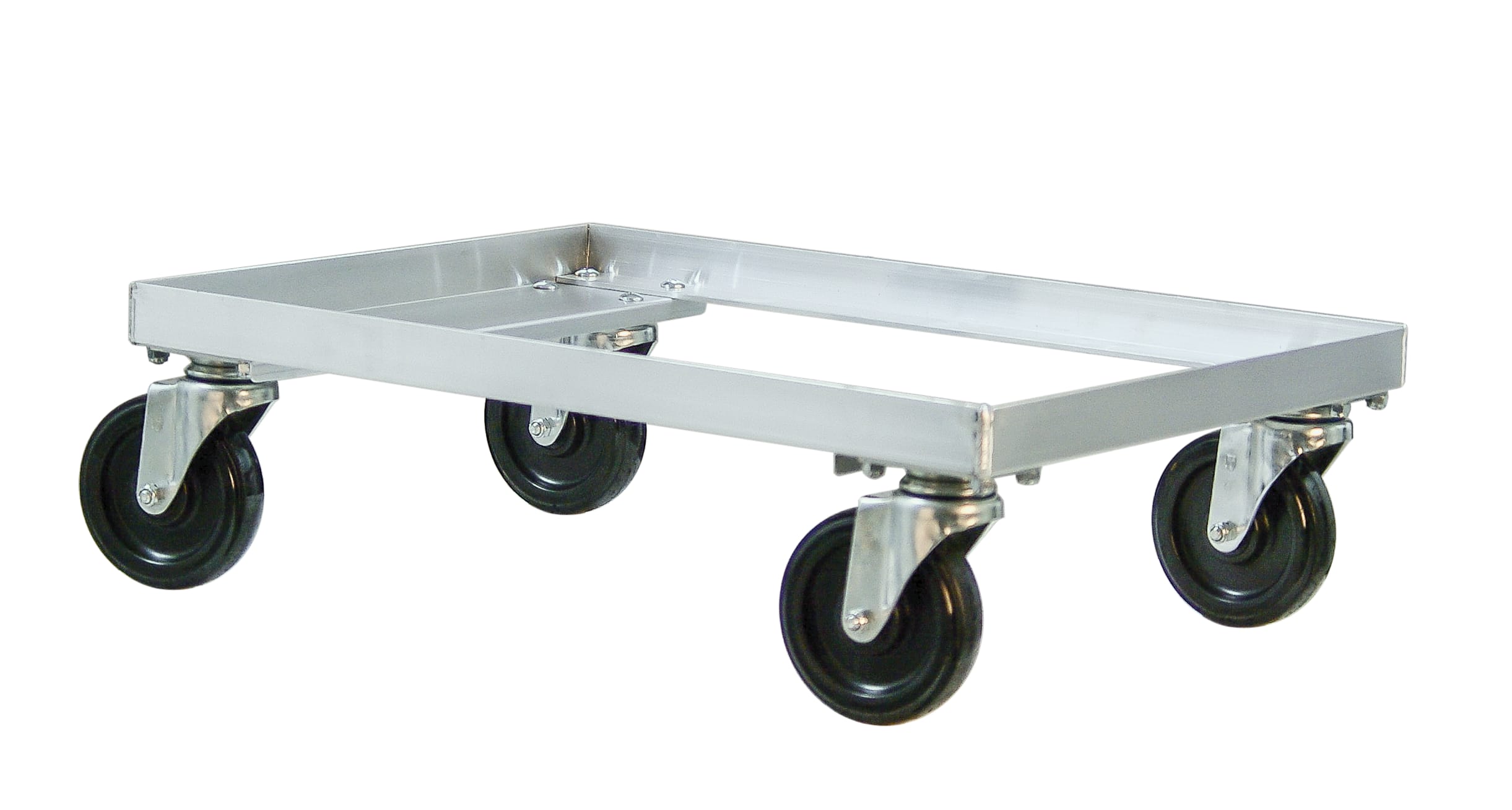 New Age Industrial 1196 Mobile Heavy Duty Welded Aluminum Dough Box Dolly With 5" Casters