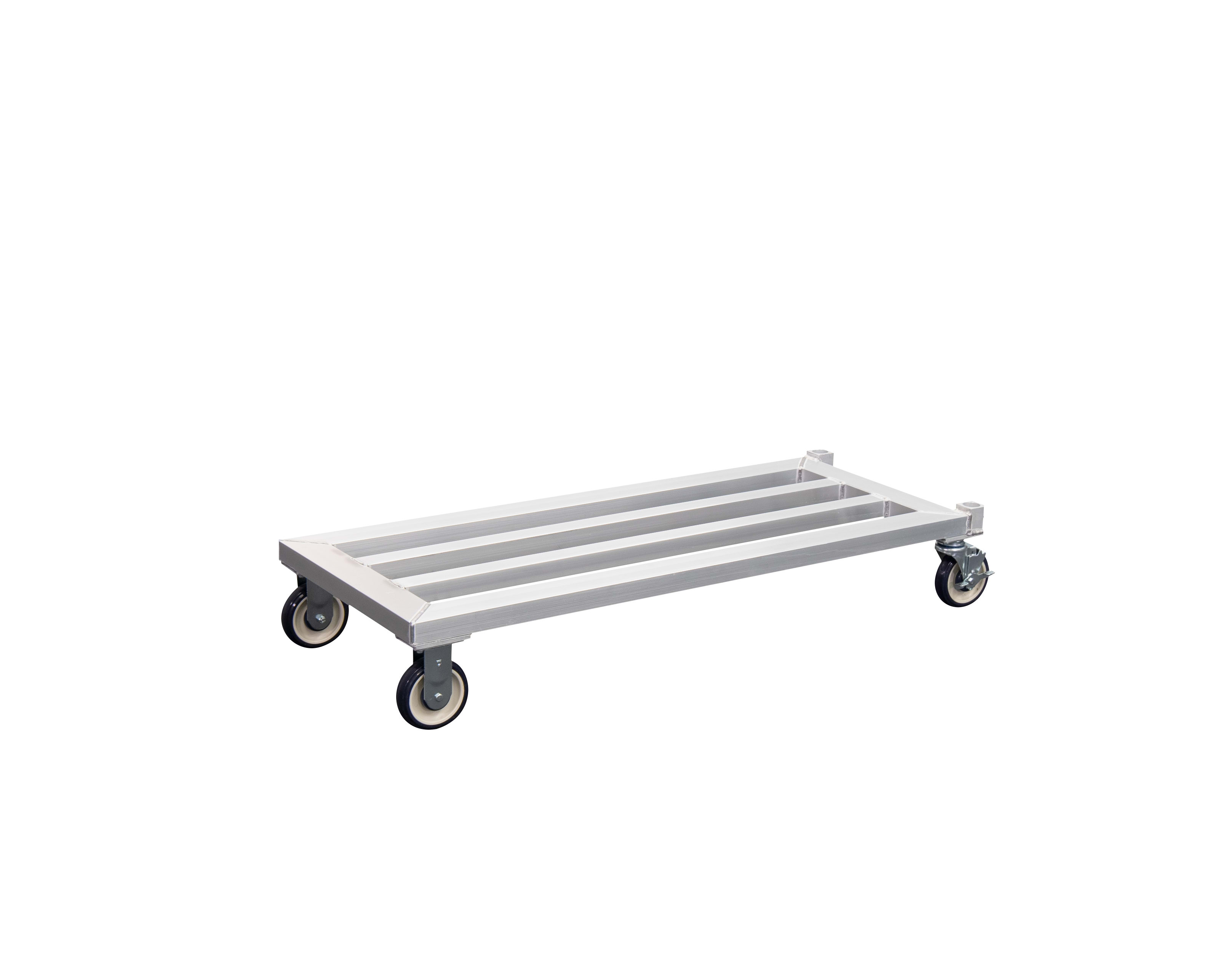 New Age Industrial 1211 Mobile Welded Aluminum Dunnage Rack - HD-Bar (Tubular) - Heavy Duty Series