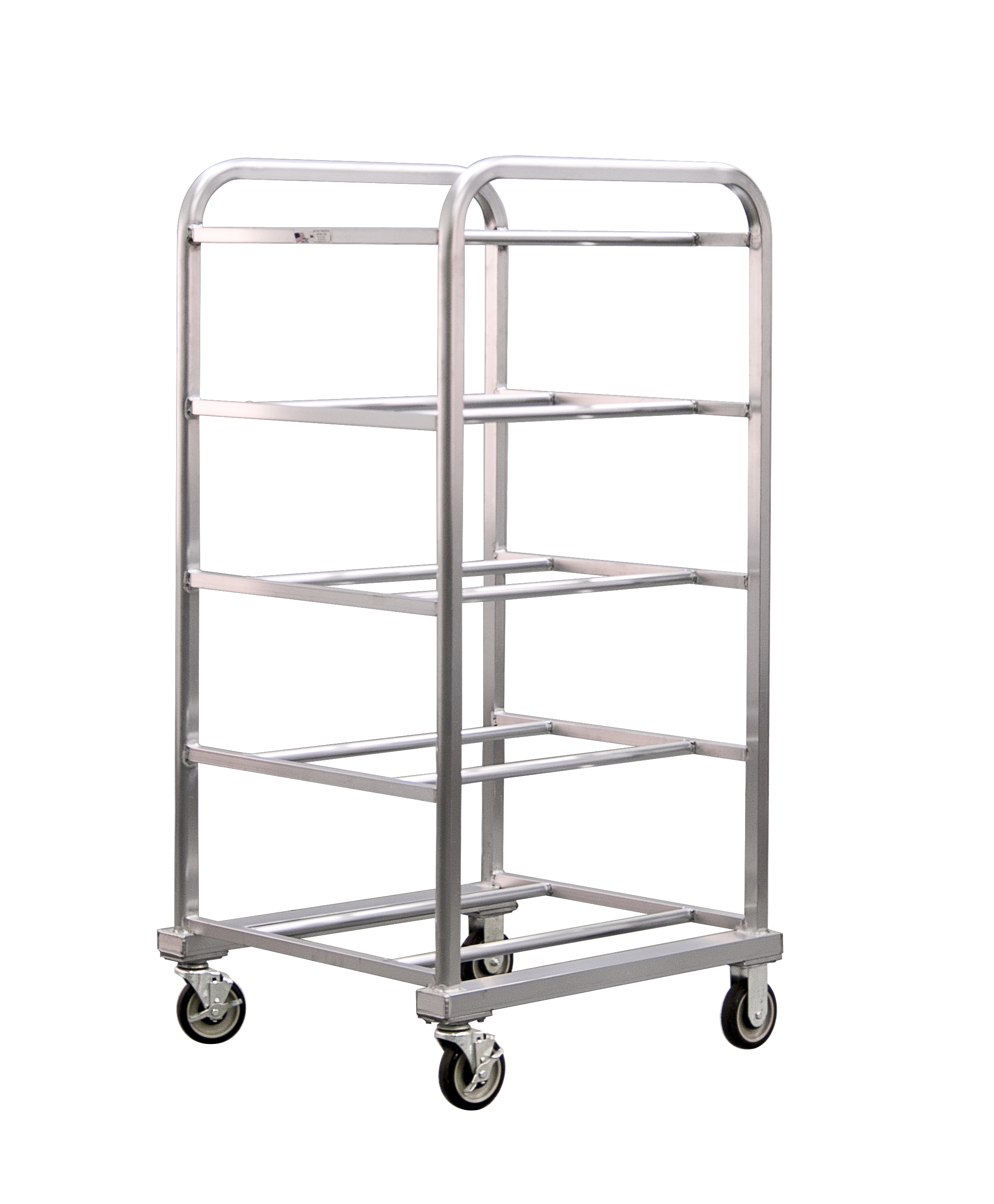 New Age Industrial 1264 10-Lug Mobile Heavy Duty Series Welded Aluminum Lug Tub Dolly & Bin Cart