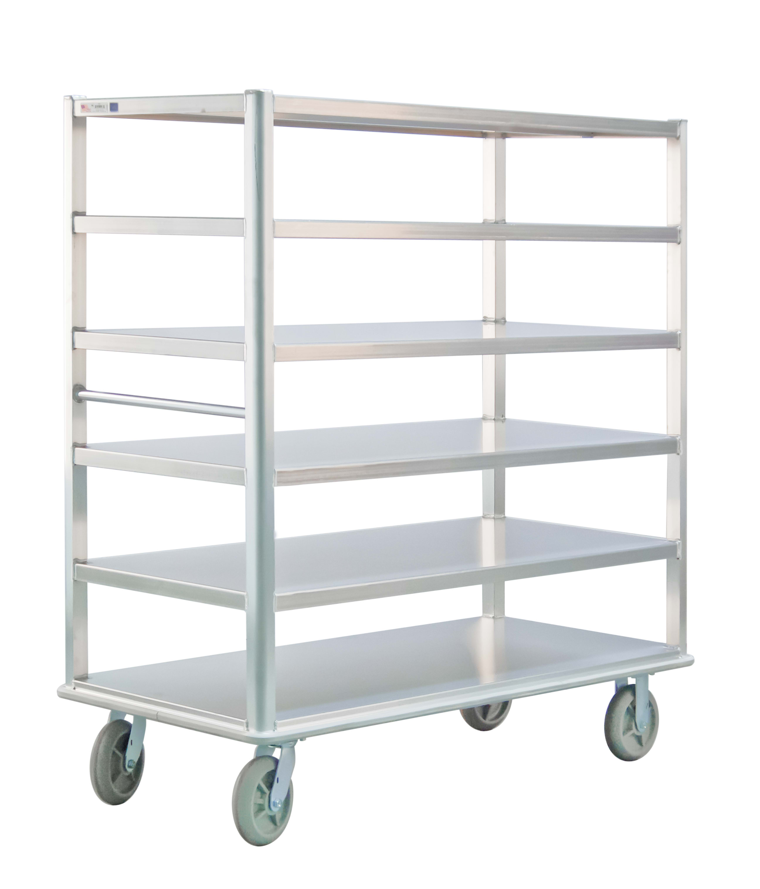 New Age Industrial 1455 6-Tier Heavy Duty Welded Aluminum Queen Mary Banquet, Bussing & Catering Cart