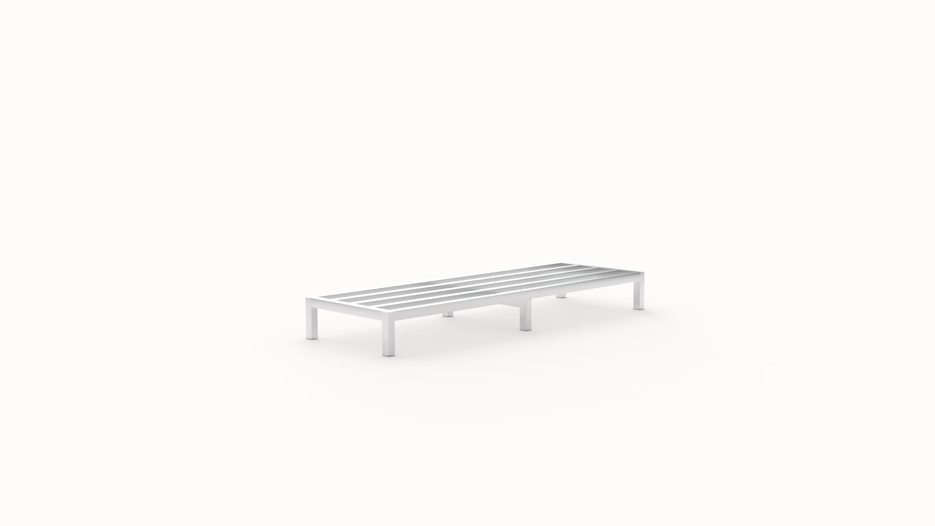 New Age Industrial 2032 Welded Aluminum Dunnage Rack With 6 Legs - HD-Bar (Tubular) - Heavy Duty Series