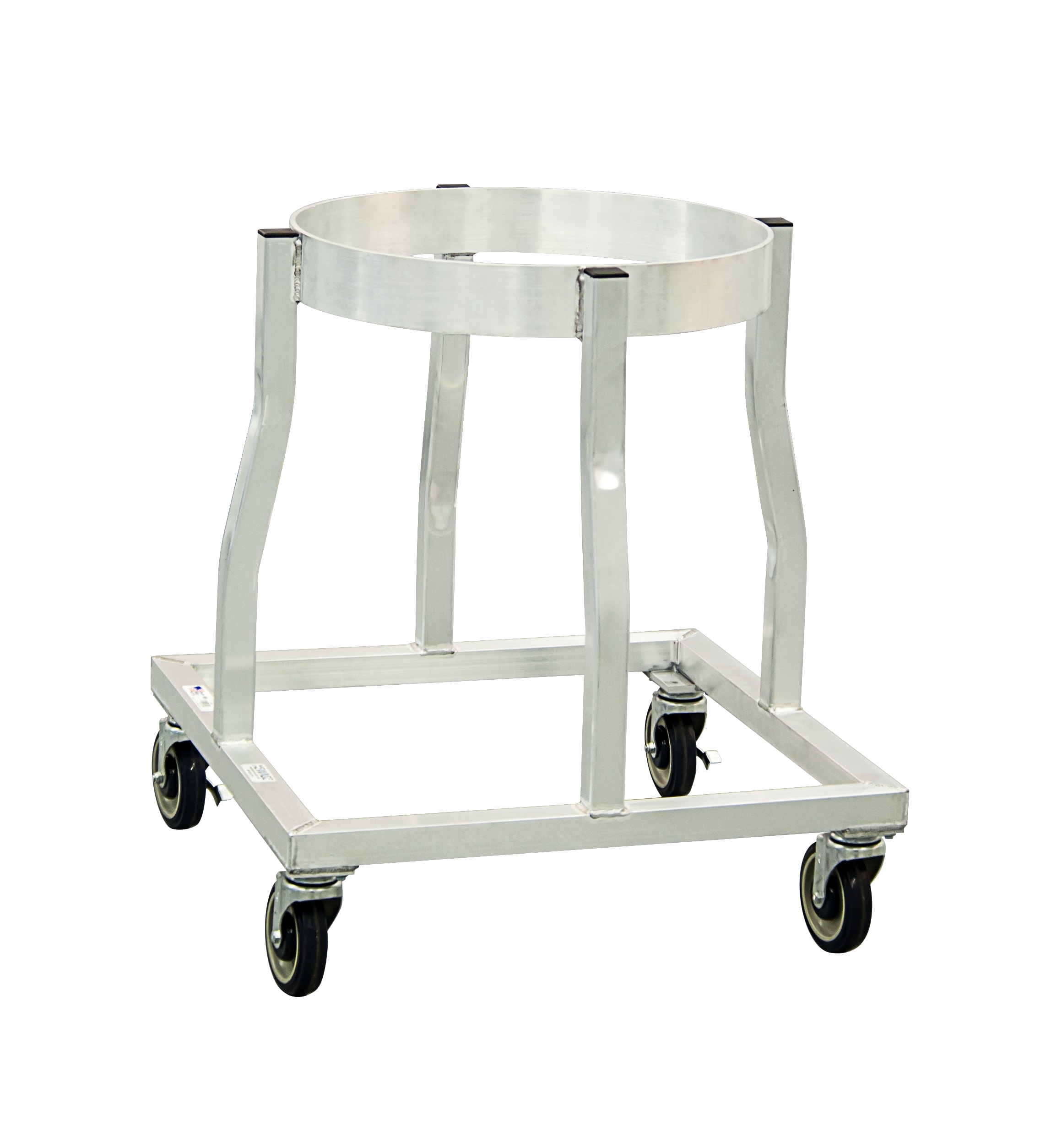 New Age Industrial 95636 Ergonomic Raised Heavy Duty Welded Aluminum Mixer Bowl Dolly