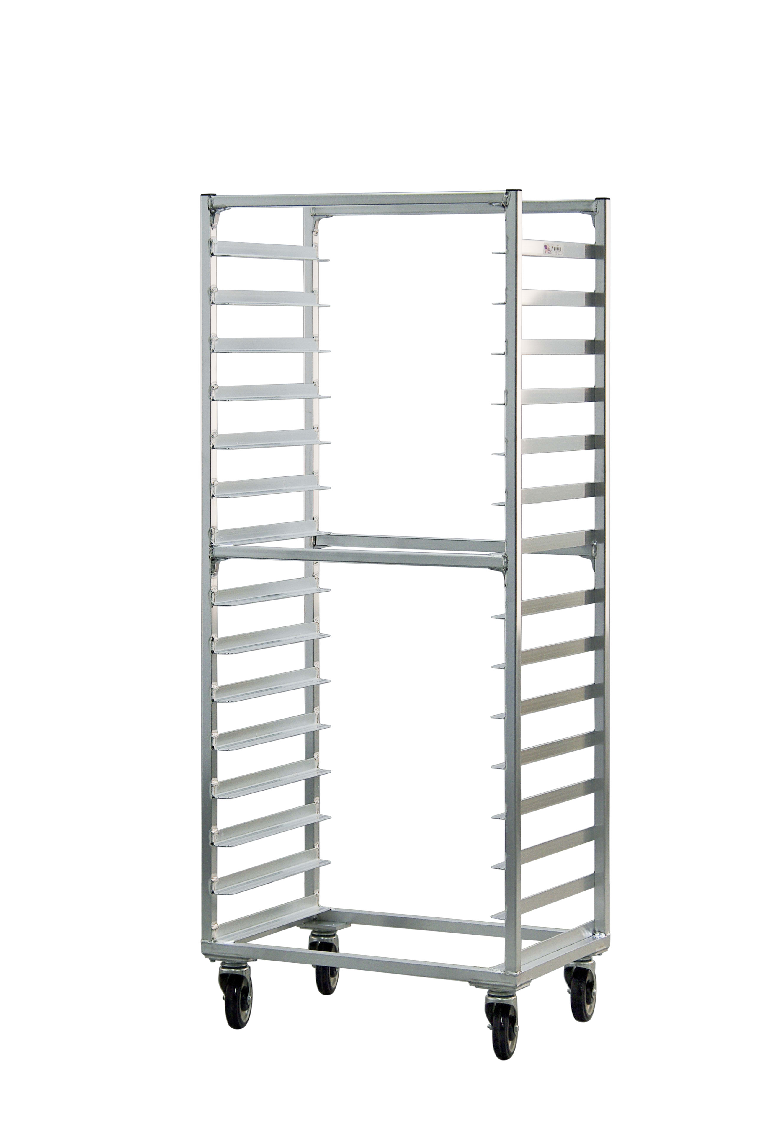 New Age Industrial 1332S Mobile Heavy Duty Welded Aluminum Full-Size Side-Loading Sheet Pan Rack