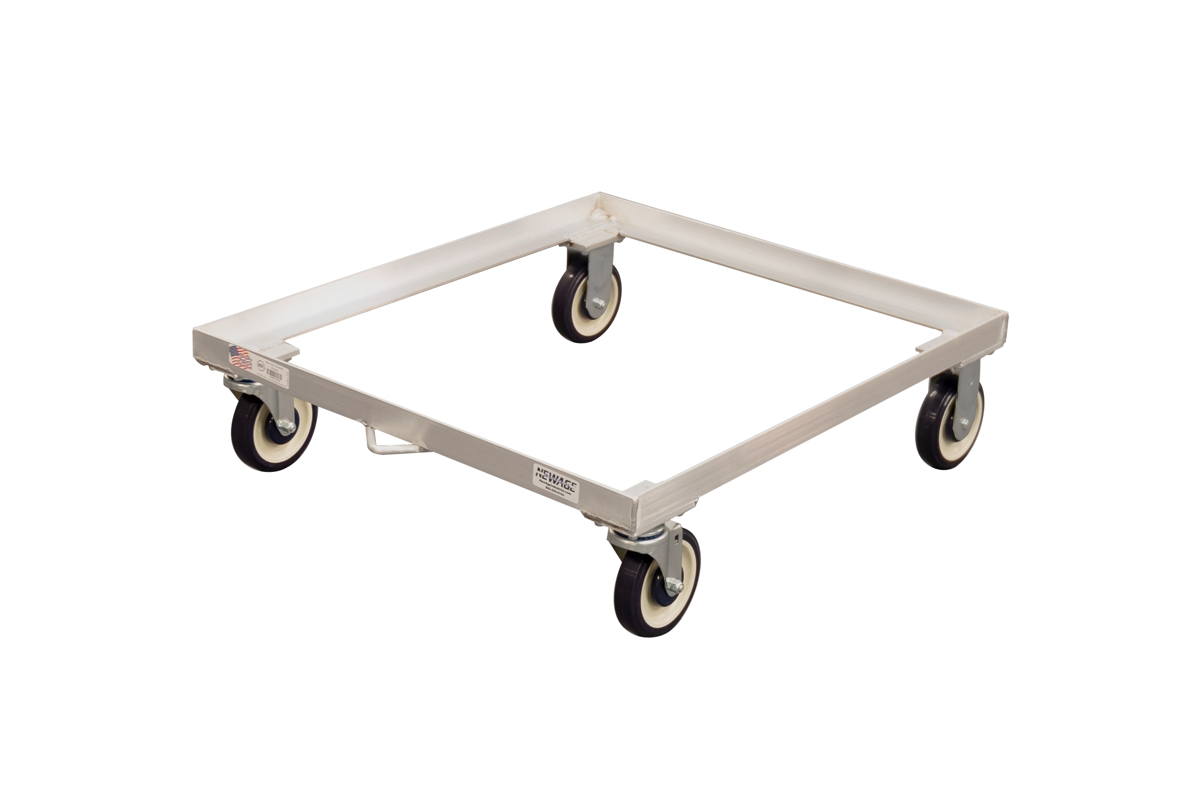 New Age Industrial NS926 Mobile Heavy Duty Welded Aluminum Angle Produce Crisping (Chill) Basket Dolly