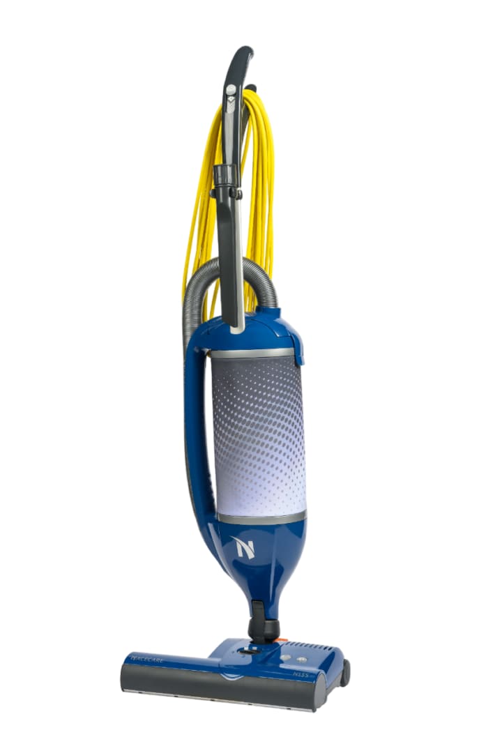 NaceCare 90412NC N15S 15" Dual Motor Upright Vacuum with Swivel Neck