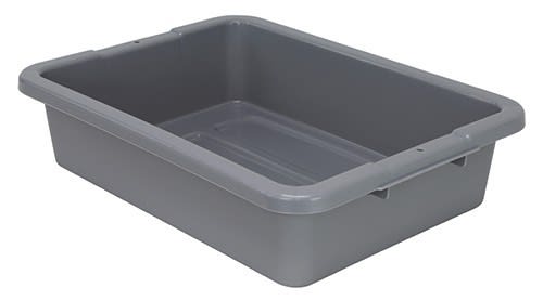 Quantum Food Service FSB-20155RGYCS Bussing Tub 20in x 15in x 5in Polypropylene Gray Case Of 12