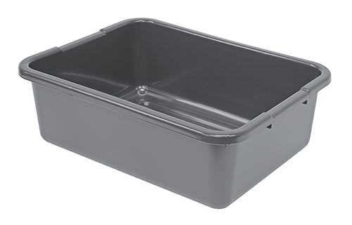 Quantum Food Service FSB-21157RGYCS Bussing Tub 21in x 15in x 7in Polypropylene Gray Case Of 12