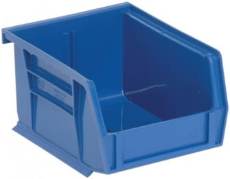 Quantum Food Service QUS210BLCS Ultra Stack & Hang Bin Blue 5-3/8in x 4-1/8in x 3in Case Of 24
