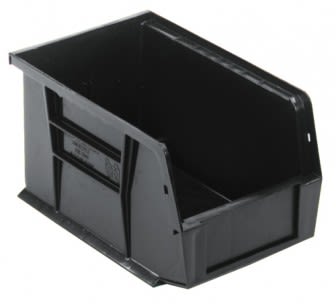 Quantum Food Service QUS221BKCS Ultra Stack & Hang Bin Black 9-1/4in x 6in x 5in Case Of 12
