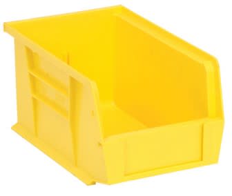 Quantum Food Service QUS221YLCS Ultra Stack & Hang Bin Yellow 9-1/4in x 6in x 5in Case Of 12