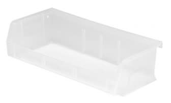 Quantum Food Service QUS232CLCS Ultra Stack & Hang Bin Clear 5-3/8in x 11in x 3in Case Of 8