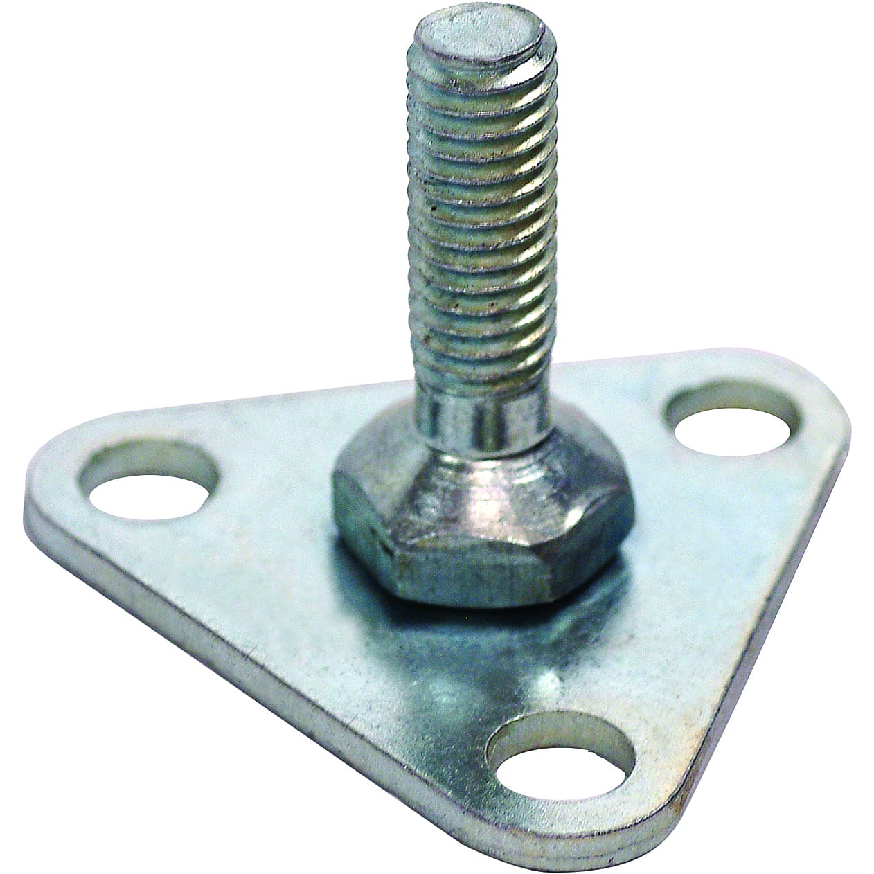 Quantum Food Service FP Chrome Triangular Shelving Foot Plate, Threaded