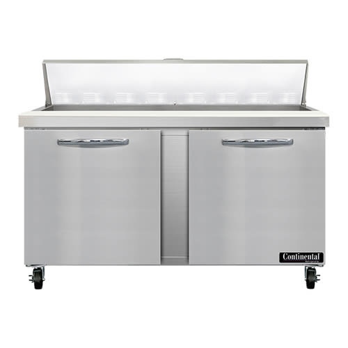 Continental SW60N16 60" 2 Door Sandwich Prep Table