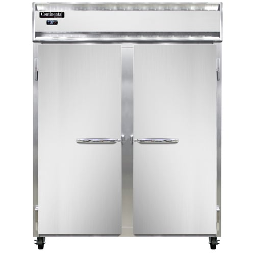 Continental 2REN 57" Extra-Wide 2 Solid Door Reach-In Refrigerator