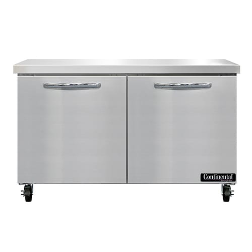 Continental SWF48N 48" 2 Door Worktop Freezer