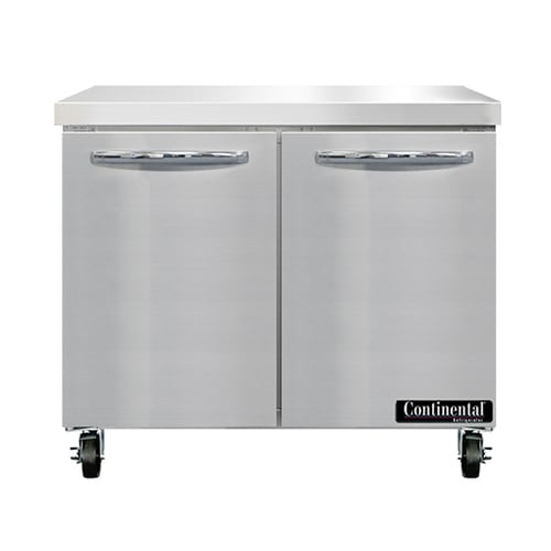 Continental SW36N 36" 2 Door Worktop Refrigerator
