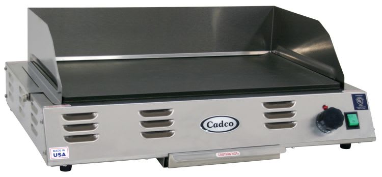 Cadco CG-20 24" Electric Griddle with Capillary Thermostat, 220V