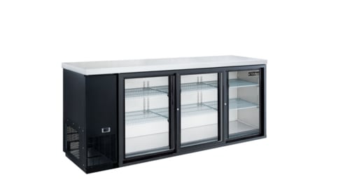 Dukers DBB72-S3 3 Door Bar and Beverage Cooler (Sliding Doors)