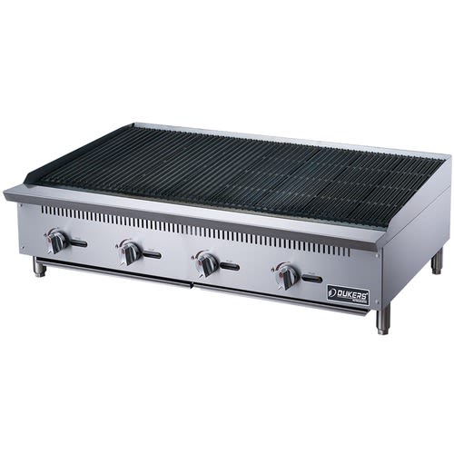 Dukers DCCB48 48" Countertop Radiant Gas Charbroiler