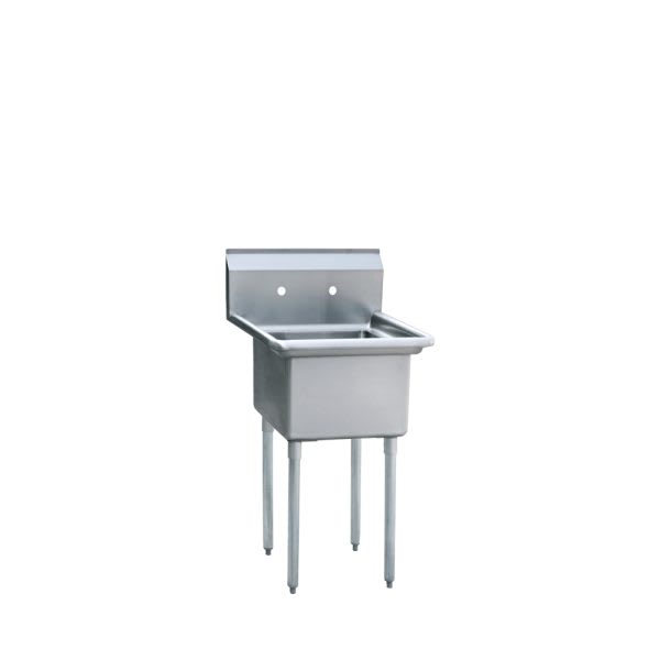 Atosa MRSA-1-N One Compartment Prep Sink-Bowl Size 18"x18"x12"