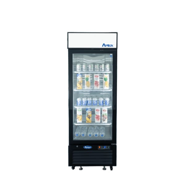 Atosa MCF8720GR Bottom Mount (1) Glass Door Freezer 19.39 Cuft-Black Cabinet